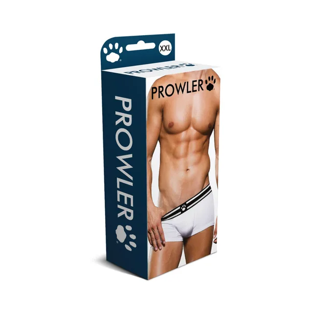 Prowler white trunk with black stripe waist size 2XL box