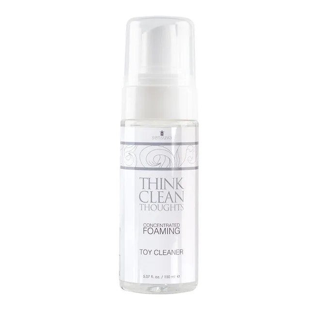 Sensuva Think Clean Thoughts clear foaming cleaner pump bottle