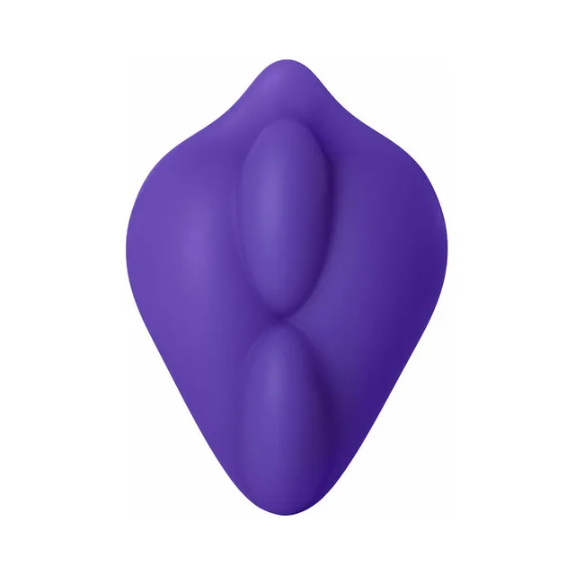 Banana Pants BumpHer purple silicone dildo-base cover straight front view
