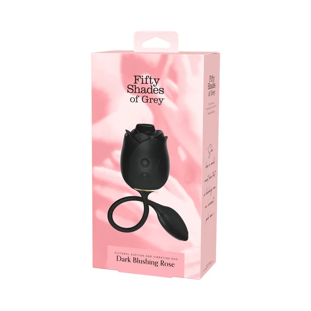 Fifty Shades Dark Blushing Rose in pink retail box