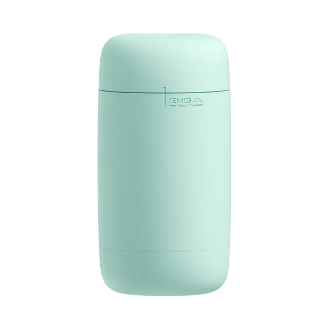 mint-green Tenga Puffy rectangular stroker with rounded top