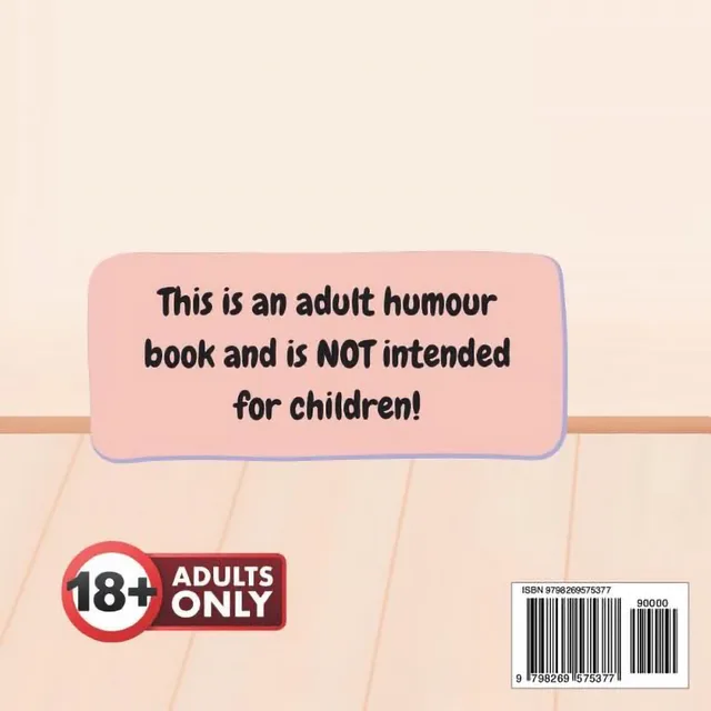 Back cover of Scissoring showing a bedroom wall with an adults-only notice