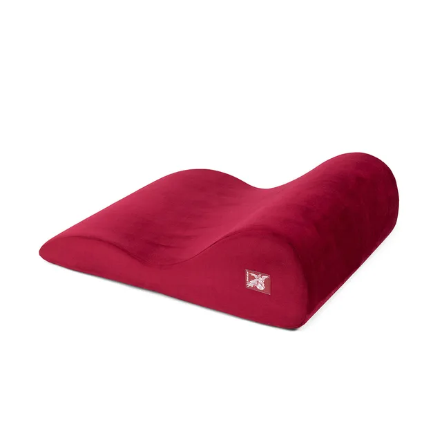 Merlot Liberator Hipster cushion with broad curved top and tapered ends