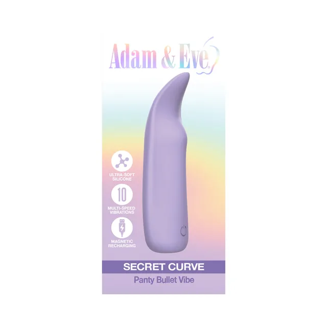 Adam and Eve Secret Curve lilac bullet pastel retail package front