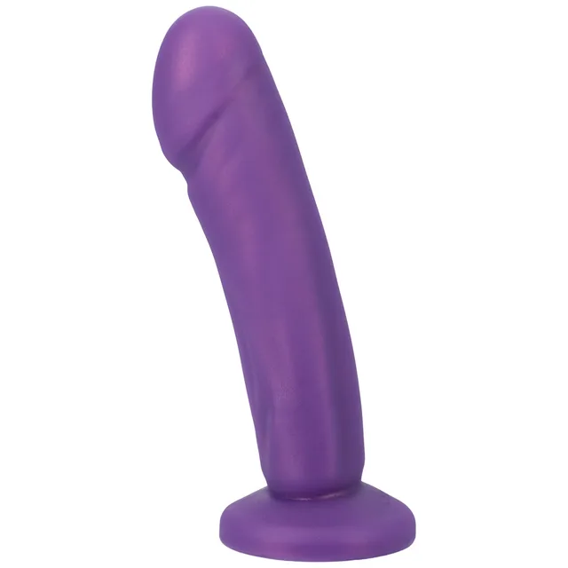 Left angle of purple Vamp Super Soft showing curved veined shaft