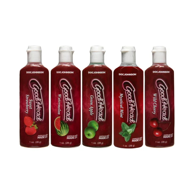 GoodHead Oral Delight Gel 5 Pack five individual flavor bottles