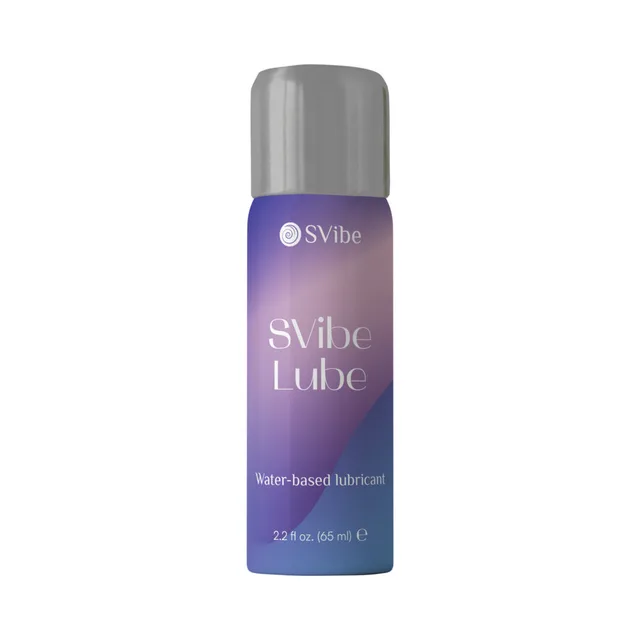 SVibe Snail Lube water-based lubricant 2 oz compact purple gradient bottle with silver cap