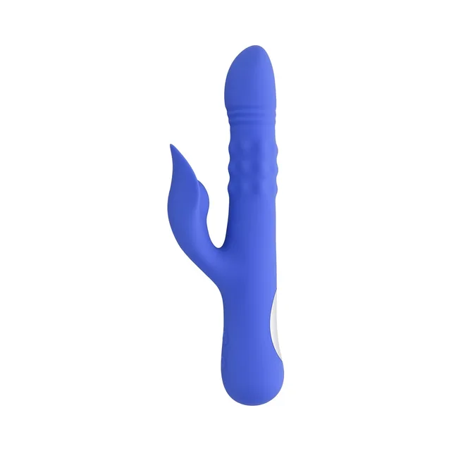 Front-left view of blue Evolved Pop Goes The O