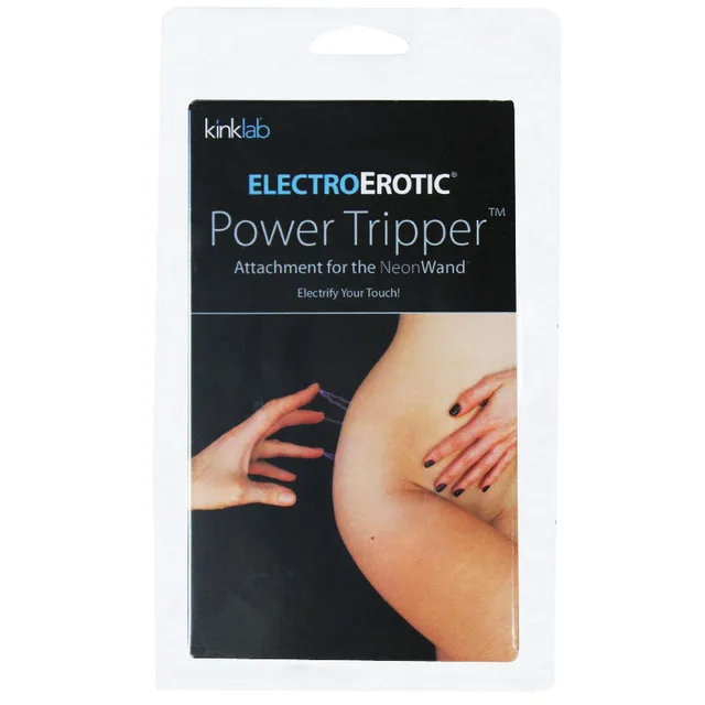 KinkLab ElectroErotic Power Tripper attachment in clear pouch