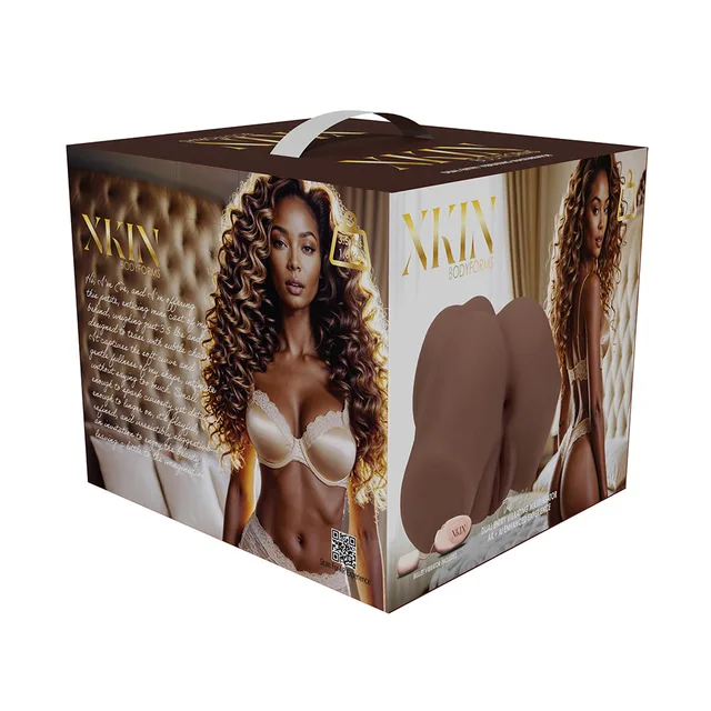 Shots Xkin Eve Rhodes brown body-form masturbator retail box