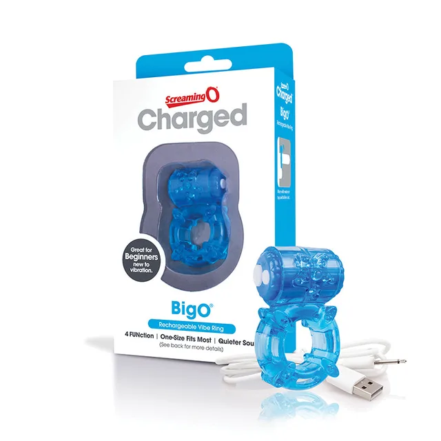 Charged Big O Blue Ring with USB cable and retail carton