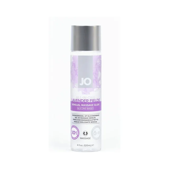 System JO Lavender Fields four-ounce massage glide bottle
