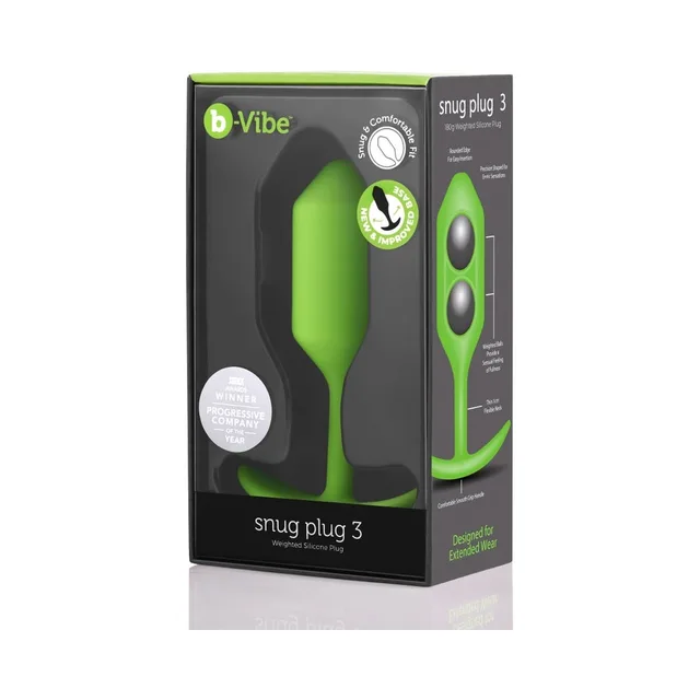 b-Vibe Snug Plug 3 lime retail box