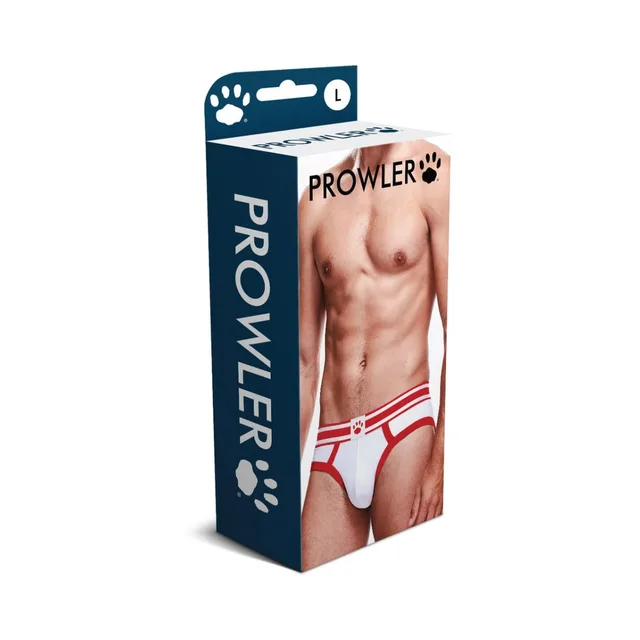 Prowler white-and-red brief size L retail box