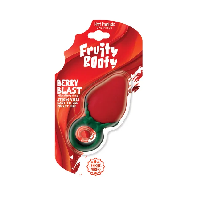 Red Fruity Booty Berry Blast strawberry ring on retail card