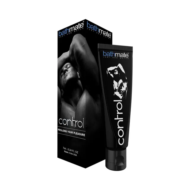 Bathmate Control Black Gel Tube beside matching carton