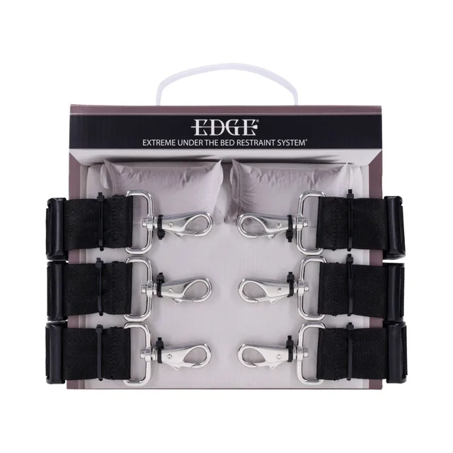 Sportsheets Edge under-bed restraint system with four cuffs and clips