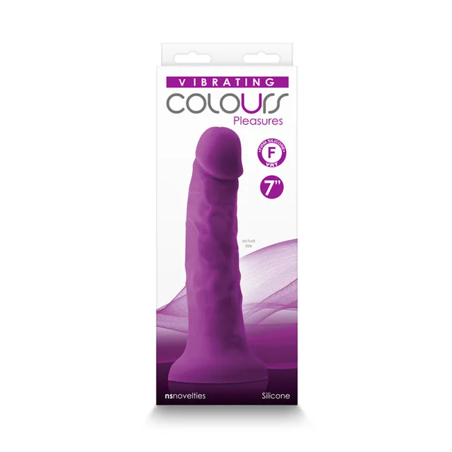 Purple Colours Pleasures vibrator in white and violet retail box