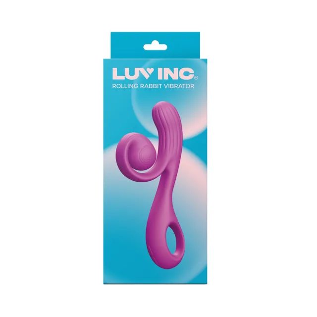 purple Luv Inc RV81 rolling rabbit vibrator in turquoise box