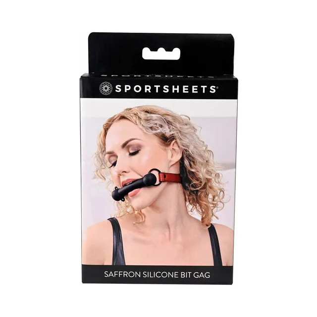 Sportsheets Saffron Silicone Bit Gag retail box