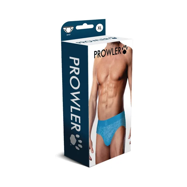 Prowler neon-blue lace brief size XL retail box