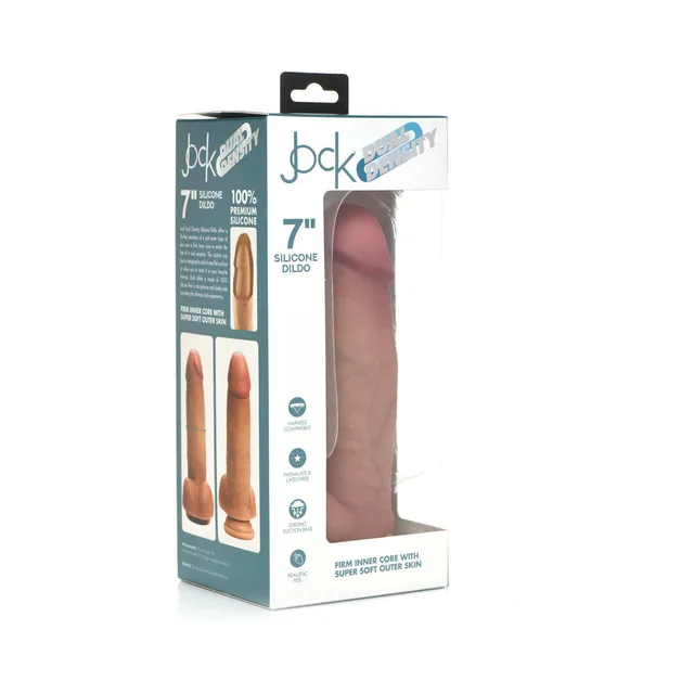 Curve Jock Light 7 dildo with balls angled retail box