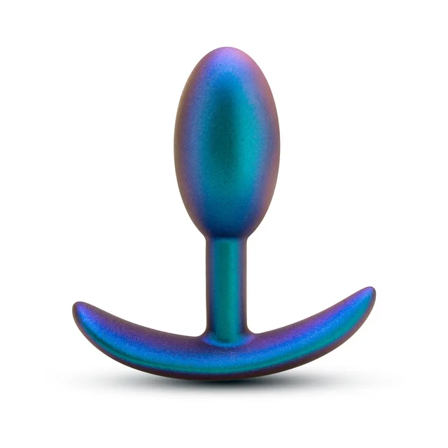 Blush Matrix Nebula Lunar Blue silicone plug blue-green oval plug front view