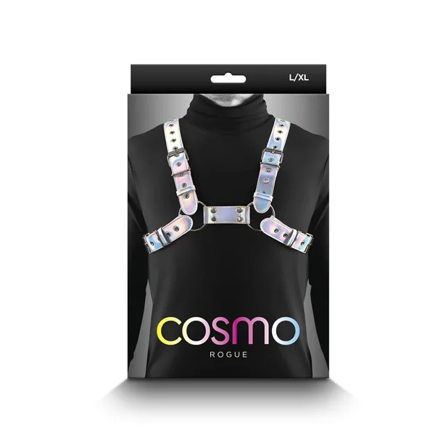 Cosmo Rogue L/XL rainbow chest harness in retail box
