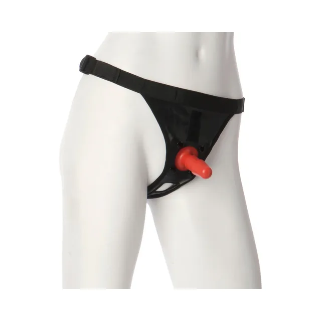 Vac-U-Lock Ultra Harness black harness fitted on mannequin