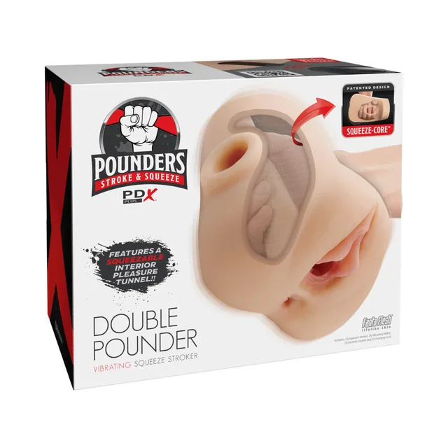 Light-tone PDX Double Pounder stroker on retail box