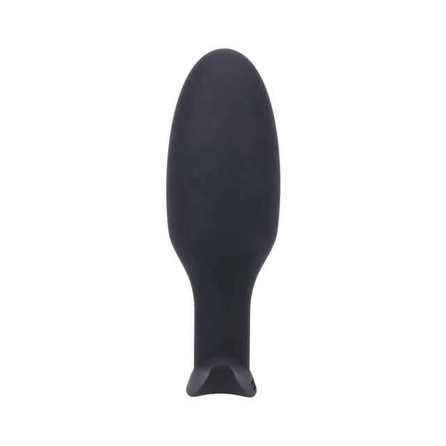 Tantus Ryder Onyx black plug rear view with flattened tail base