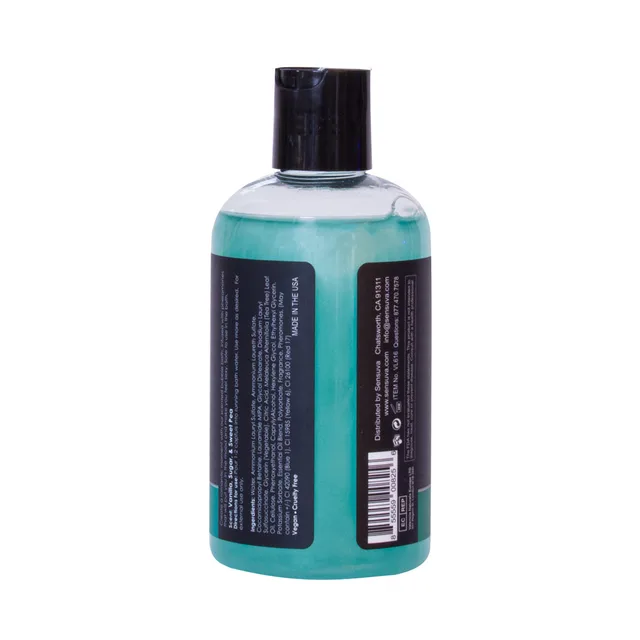 Back label of Sensuva Sweet Temptation bubble bath