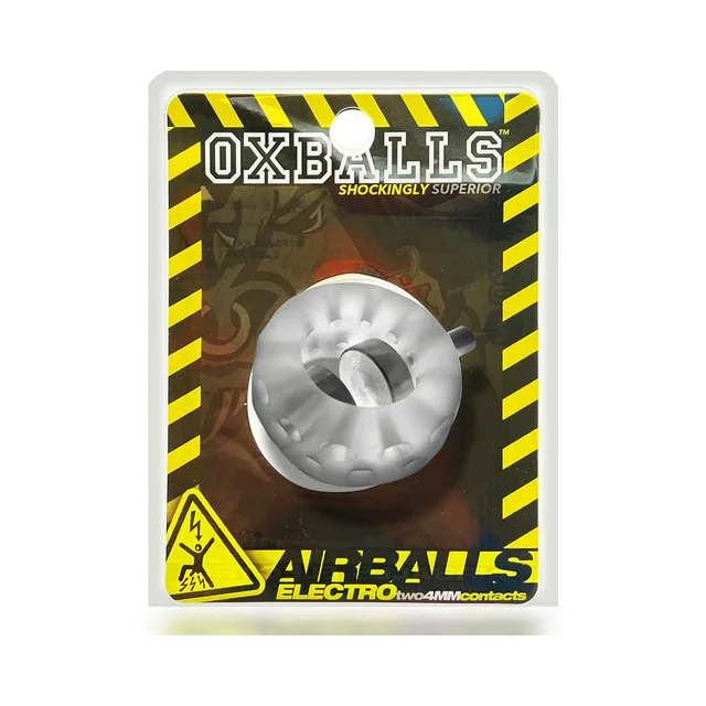 translucent OxBalls Airballs Electro ball stretcher in black and yellow package