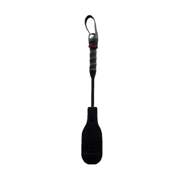 Black Rouge mini oval paddle with wrapped handle and loop