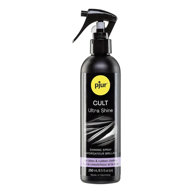 Black 8.5 oz pjur Cult Ultra Shine bottle with trigger spray head