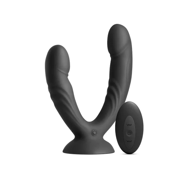 Black dual-shaft INYA Duet beside oval remote control