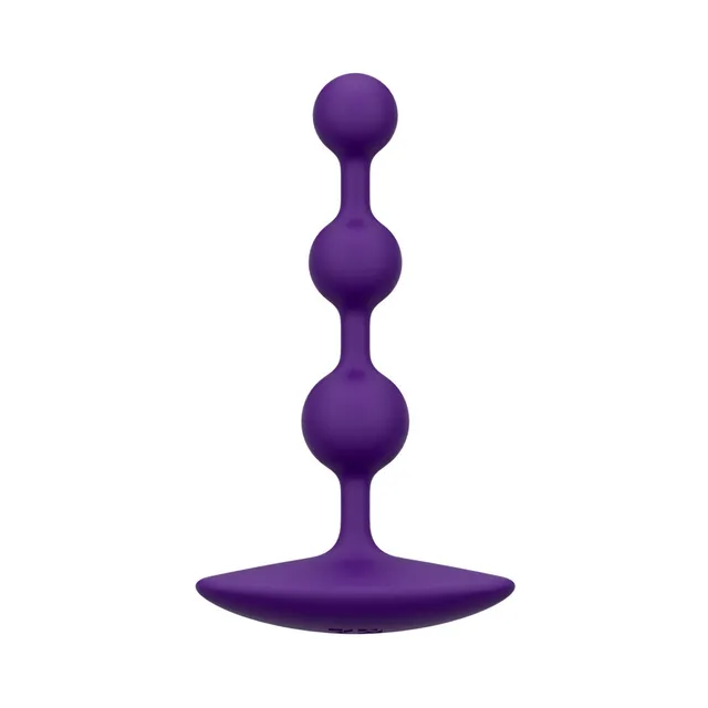 Front view of purple ROMP Amp three graduated beads