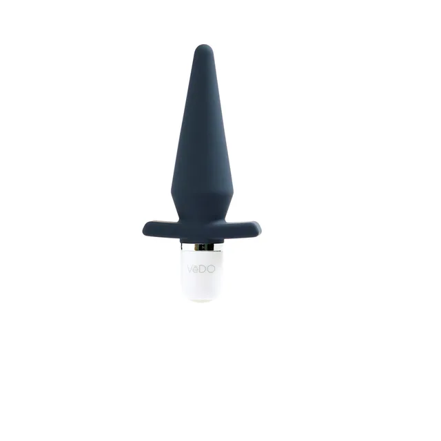 VeDO Rio Just Black Anal Vibrator upright tapered shaft view