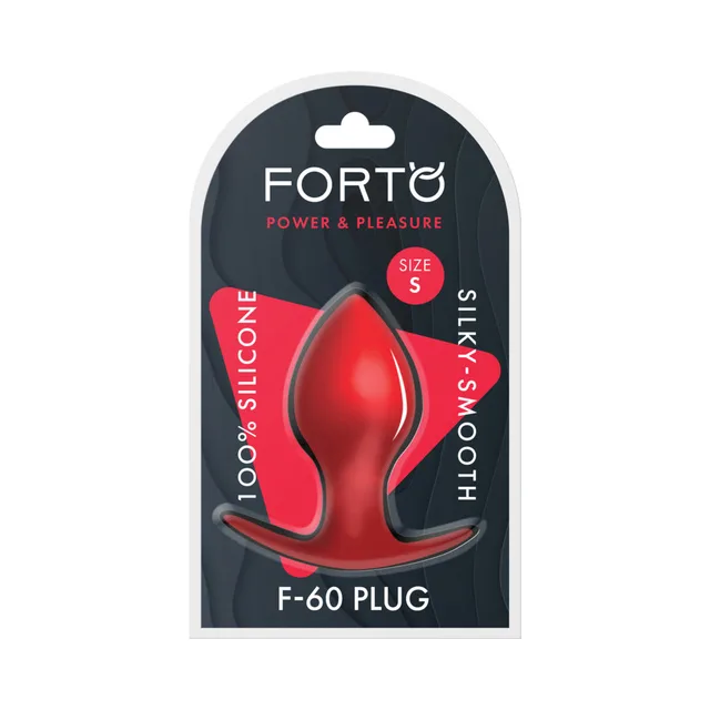 Forto F-60 small red spade plug in retail package