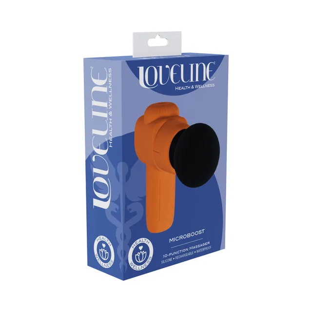 Shots LoveLine MicroBoost orange mini massager retail box