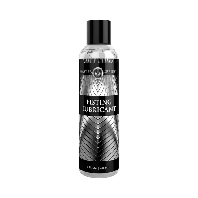 Master Series Fisting Lubricant 8 oz black flip cap bottle