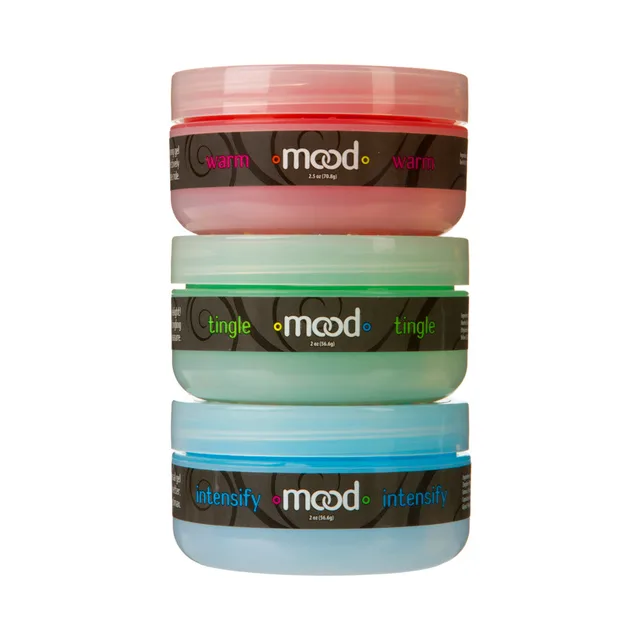 Mood Arousal Gels 3 Pack three assorted gel jars stacked