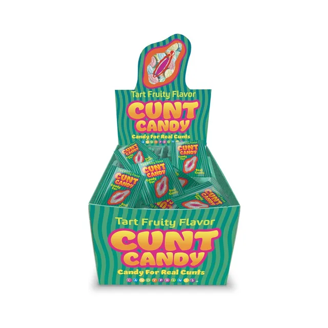 Cunt Candy 100-piece green striped countertop display