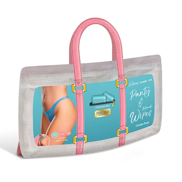 Magic Silk Sweetums Cinnamon Buns micro thong combo pack in display bag