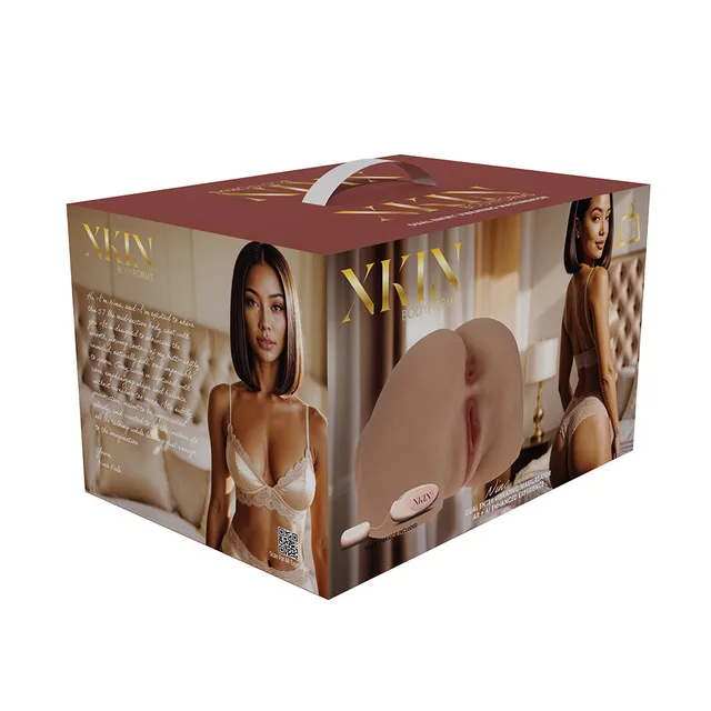 Shots Xkin Nina Vale tan body-form masturbator retail box