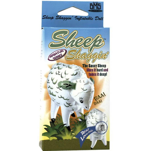 BMS Sheep Shaggin inflatable mini sheep illustrated package