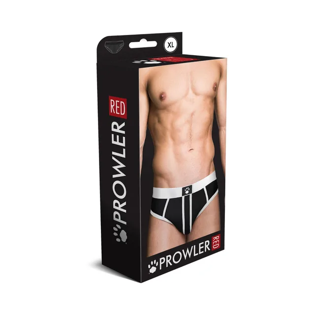 Prowler RED white-trim open-back brief size XL retail box