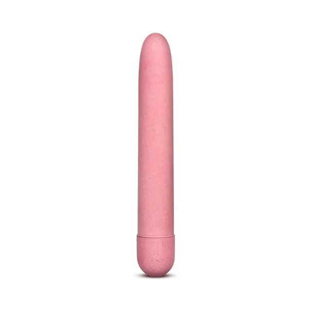 Gaia Eco Slimline Coral Vibrator upright front view with rounded tip