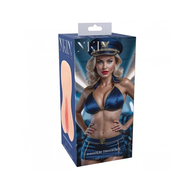 Xkin Lexi Cockpit stroker in blue aviation-themed box