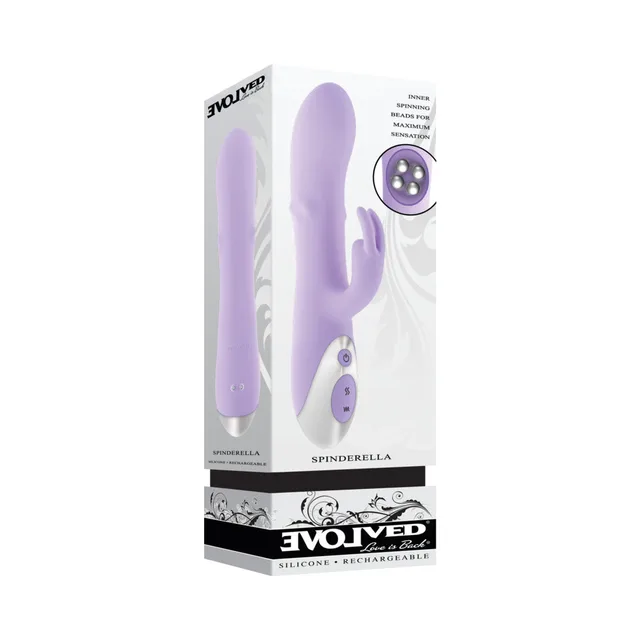 Boxed light-purple Evolved Spinderella vibrator